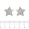 Boucles d'oreilles Boucles d’oreilles étoile à diamants en or blanc 18 carats 58 Facettes 25593
