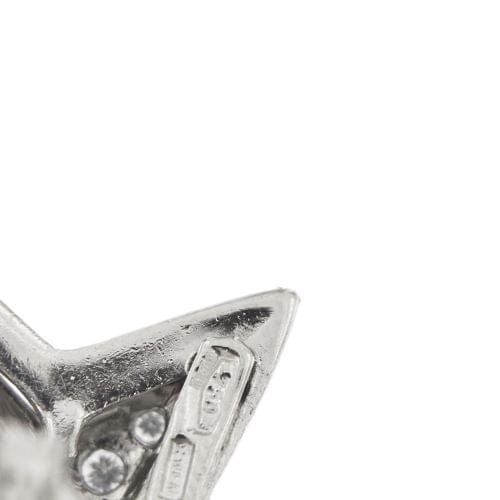 Boucles d'oreilles Boucles d’oreilles étoile à diamants en or blanc 18 carats 58 Facettes 25593