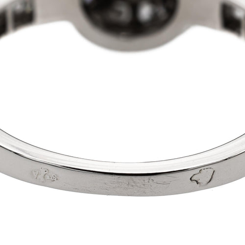 Bague 48 Van Cleef & Arpels - Bague solitaire en platine 950 et diamants 58 Facettes 2560761CN