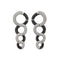 Boucles d'oreilles Boucles d’oreilles pendantes créoles en or blanc 18 ct et diamants 58 Facettes 25641