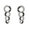 Boucles d'oreilles Boucles d’oreilles pendantes créoles en or blanc 18 ct et diamants 58 Facettes 25641