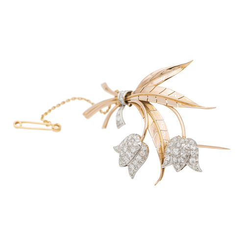 Broche Broche Or rose, Or jaune, Platine Diamant 58 Facettes 2569092CN