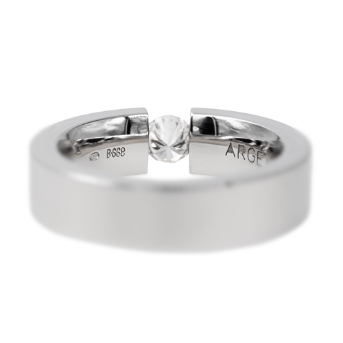 Bague 54 Bague Or blanc Diamant 58 Facettes 2569095CN