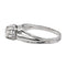 Bague 54 Bague rétro en or blanc 18 carats et platine avec diamants 58 Facettes 2569096CN