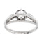 Bague 54 Bague rétro en or blanc 18 carats et platine avec diamants 58 Facettes 2569096CN