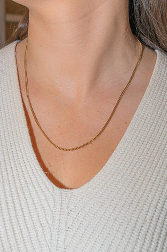 Collier Collier maille gourmette en or jaune 18 carats 58 Facettes 2569522CN