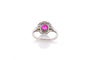 Bague 55 Bague Art déco en platine avec rubis et diamants 58 Facettes 25722