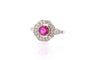 Bague 55 Bague Art déco en platine avec rubis et diamants 58 Facettes 25722