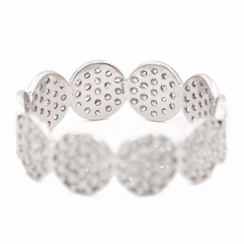 Bague 51 Ginette NY Mini Ever - Bague alliance en or blanc et diamants 58 Facettes 2572401CN