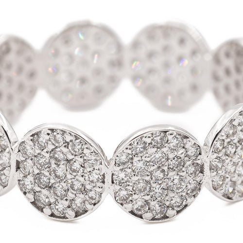 Bague 51 Ginette NY Mini Ever - Bague alliance en or blanc et diamants 58 Facettes 2572401CN