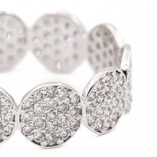 Bague 51 Ginette NY Mini Ever - Bague alliance en or blanc et diamants 58 Facettes 2572401CN