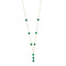 Collier Collier - Pendentif en or jaune 18 kt et calcédoine verte 58 Facettes 25738