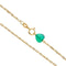 Collier Collier - Pendentif en or jaune 18 kt et calcédoine verte 58 Facettes 25738