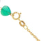 Collier Collier - Pendentif en or jaune 18 kt et calcédoine verte 58 Facettes 25738