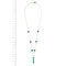 Collier Collier - Pendentif en or jaune 18 kt et calcédoine verte 58 Facettes 25738