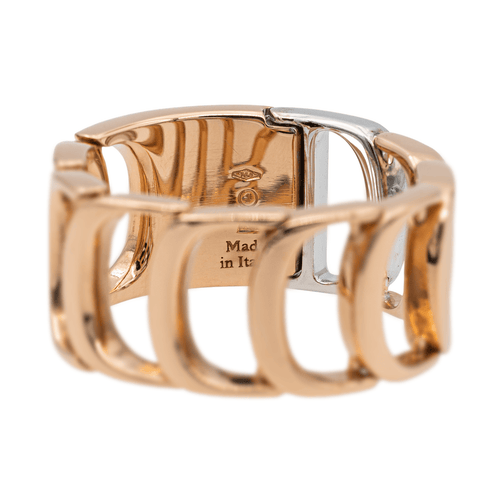 Bague 55 Damiani Bague  Or rose, Or blanc Diamant 58 Facettes 2582394CN