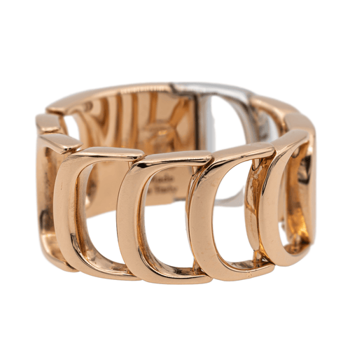 Bague 55 Damiani - Bague en or rose et or blanc avec diamant 58 Facettes 2582394CN