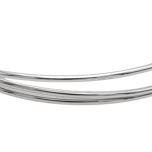 Bracelet Bracelet jonc en or blanc 18 carats et diamants 58 Facettes 2584570CN