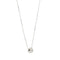 Collier Collier - Pendentif en or blanc 18 carats avec diamant 0,15 ct 58 Facettes 25854