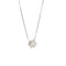 Collier Collier - Pendentif en or blanc 18 carats avec diamant 0,15 ct 58 Facettes 25854