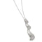 Collier Collier - Pendentif vague en or blanc 18 ct et diamants 58 Facettes 25928
