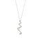 Collier Collier - Pendentif vague en or blanc 18 ct et diamants 58 Facettes 25928