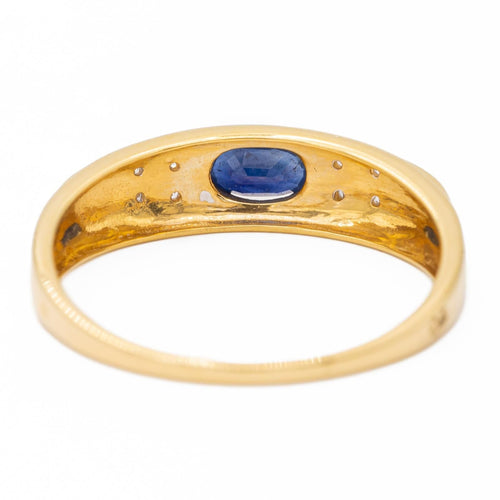 Bague 59 Bague Or jaune, Or blanc Saphir, Diamant 58 Facettes 2593579CD
