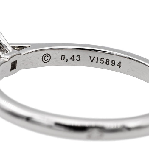 Bague 51 Cartier Bague Solitaire  Platine Diamant 58 Facettes 2595386CN