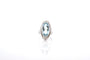 Bague 53 Bague vintage aigue-marine et diamants en or blanc 18k 58 Facettes 25980