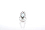 Bague 53 Bague vintage aigue-marine et diamants en or blanc 18k 58 Facettes 25980