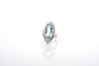 Bague 53 Bague vintage aigue-marine et diamants en or blanc 18k 58 Facettes 25980