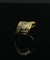 Bague Bague romboïdale années 1990 en or jaune 18 carats et diamants 58 Facettes