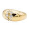 Bague 57 Bague jonc en or jaune 18 carats sertie de diamants 58 Facettes 2601184CN
