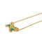 Collier Collier papillon en or jaune 18 carats, émeraudes et diamants 58 Facettes 2601193CN