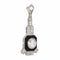 Pendentif Pendentif Art déco circa 1930 en or blanc 18K, onyx et diamants 58 Facettes 26019-0135