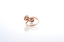 Bague 51 Bague en or rose 18k sertie de diamants et perles de culture 58 Facettes 26022