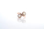 Bague 51 Bague en or rose 18k sertie de diamants et perles de culture 58 Facettes 26022