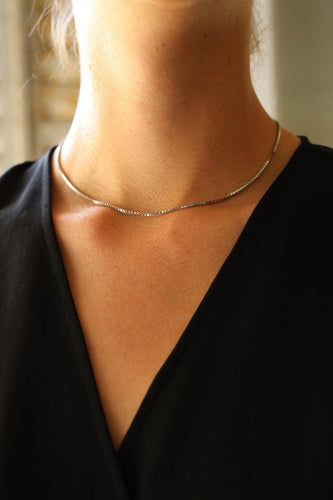 Collier Collier Or blanc 58 Facettes 2605601CN