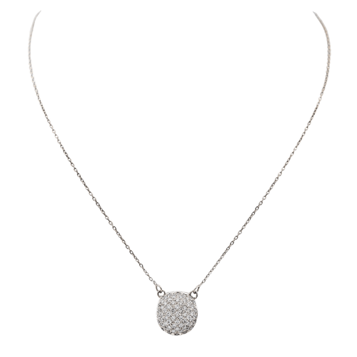 Collier Collier Or blanc Diamant 58 Facettes 2609066CN