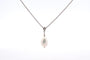 Pendentif Pendentif vintage en platine avec perle de culture et diamants 58 Facettes 26174