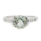 Bague 53.5 Bague en or blanc 18 carats prasiolite et diamants 58 Facettes 2622576CN