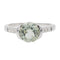 Bague 53.5 Bague Or blanc Prasiolite, Diamant 58 Facettes 2622576CN