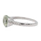 Bague 53.5 Bague Or blanc Prasiolite, Diamant 58 Facettes 2622576CN