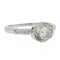 Bague 53.5 Bague Or blanc Prasiolite, Diamant 58 Facettes 2622576CN