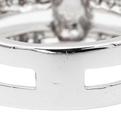 Bague 54 Bague en or blanc 18 carats pavée de diamants 58 Facettes 2624870CN