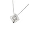 Collier Collier - Point lumineux en or blanc 18 ct avec diamant 0,10 ct 58 Facettes 26260