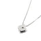 Collier Collier - Point lumineux en or blanc 18 ct avec diamant 0,10 ct 58 Facettes 26260