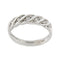 Bague 57 Donna Oro - Bague rivière en or blanc 18 kt et diamants 58 Facettes 26266