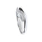 Bague 56 Bague vague en or blanc 18 carats et diamants 58 Facettes 26314