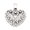 Pendentif Pendentif cœur en or blanc 18 carats et diamants 58 Facettes 2635144CN